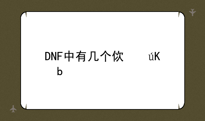 DNF中有几个使徒阿